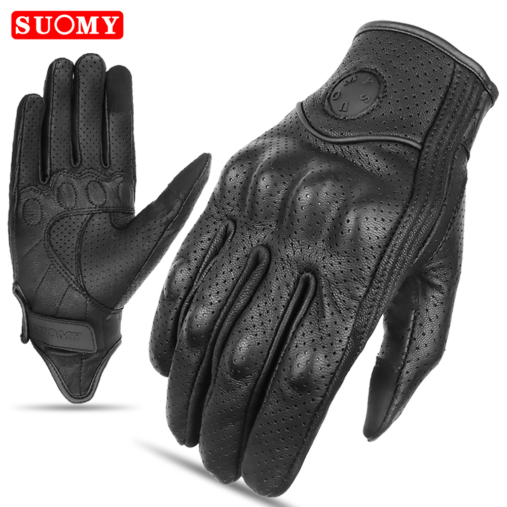 Men'S Fashion Gloves - SUOMY Vintage Motorcycle Gloves Genuine Leather
