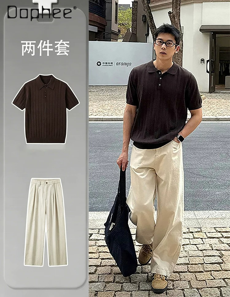 Men'S Fashion Polo Shirt - 2026 Summer Men's Light Luxury Fashion