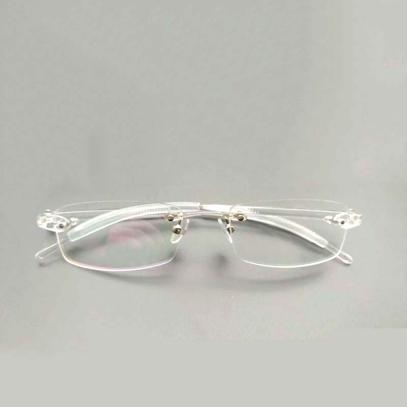 Men'S Fashion Rimless Glasses - Transparent Glasses Frames Women Men Ultralight