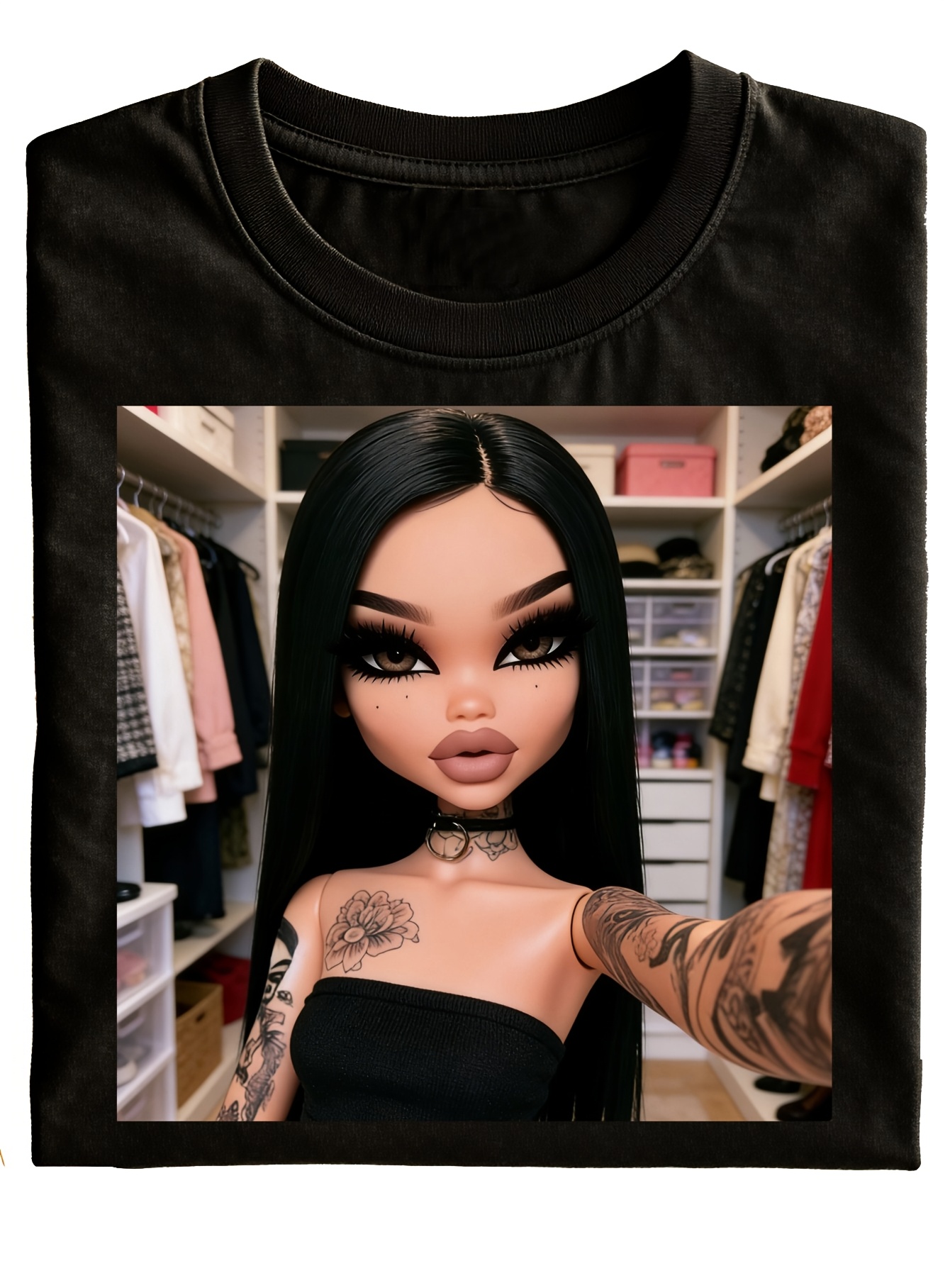 Men'S Fashion Outfit Ideas - Funny Cute Doll Style Graphic Tee