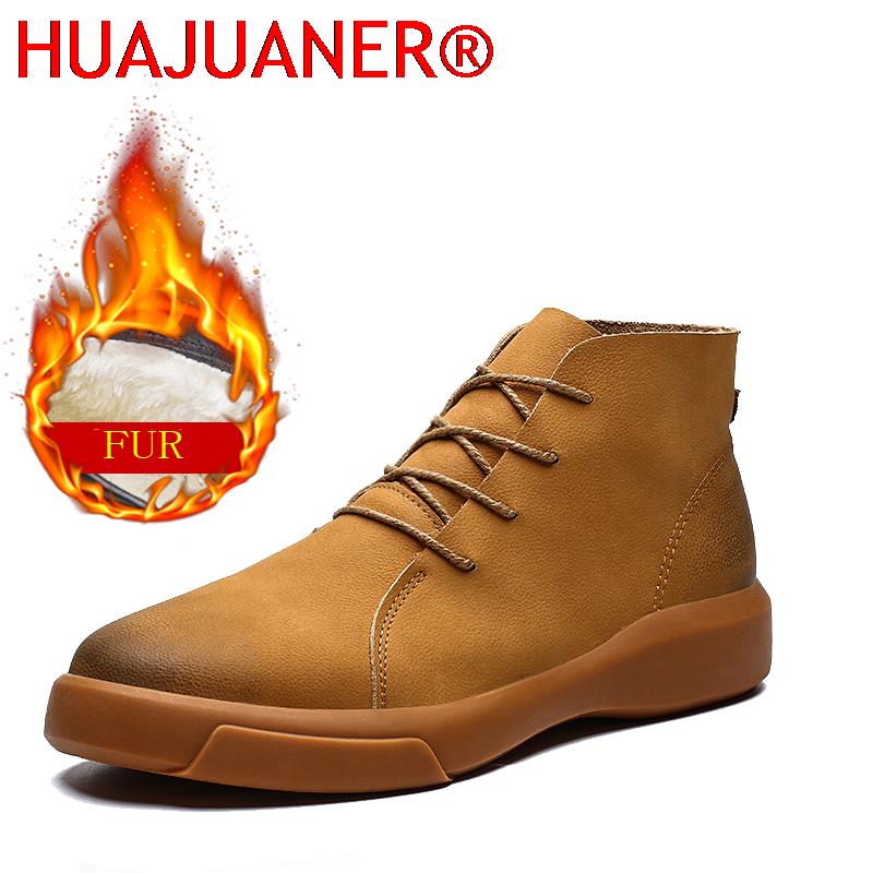 Mens Fashion Workwear - Luxury Brand Winter Fur Warm Chelsea