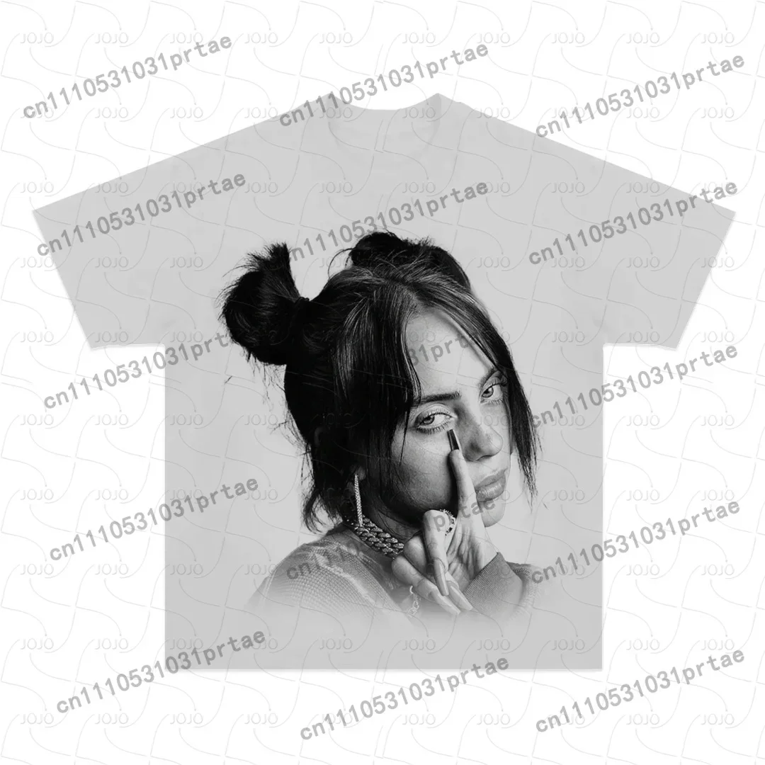 Billie Eilish Retro Pattern T- - Mens Fashion Summer 2025 ulasan dan harga