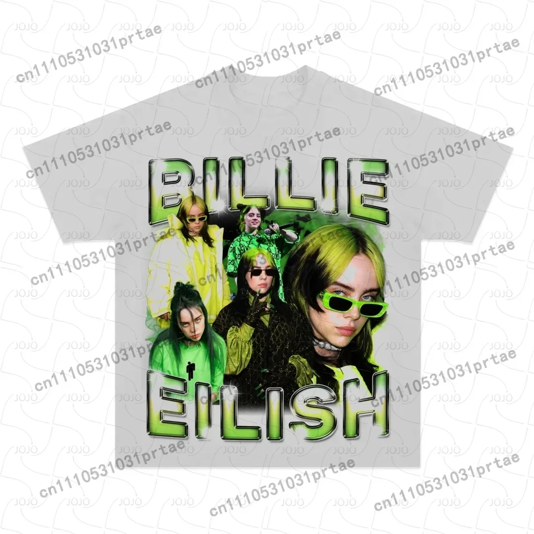 Billie Eilish Retro Pattern T- - Mens Fashion Summer 2025 ulasan dan harga