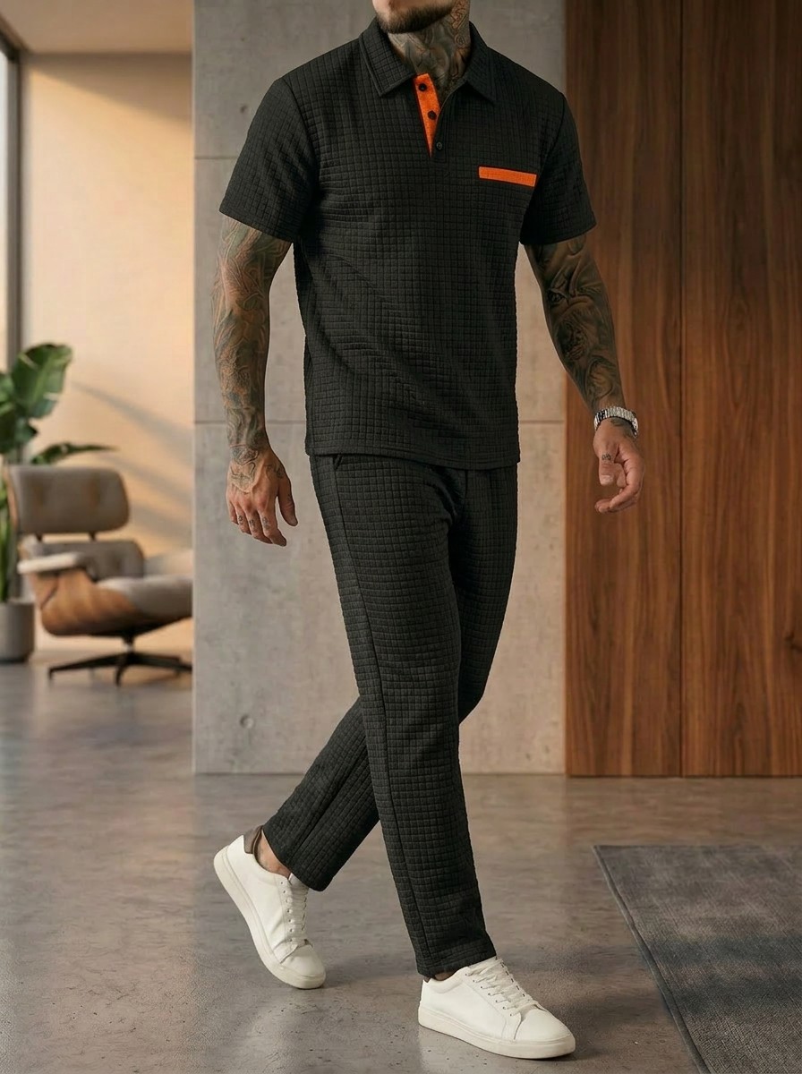 Summer New Men's Fashion Color - Men'S Fashion Polo Shirt ulasan dan harga