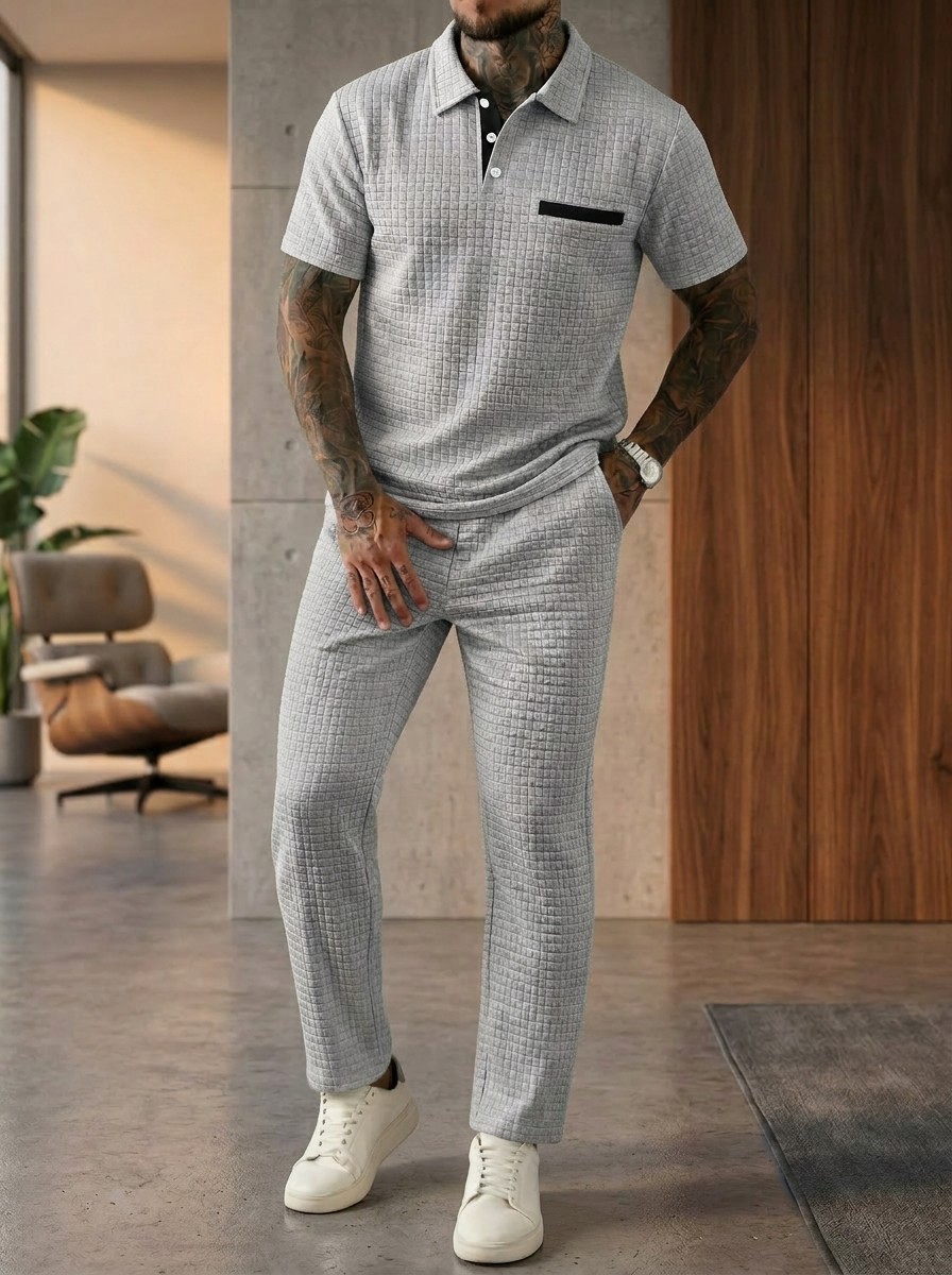 Summer New Men's Fashion Color - Men'S Fashion Polo Shirt ulasan dan harga