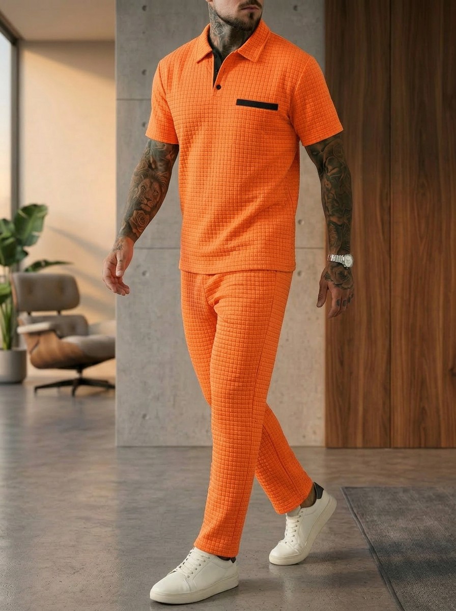 Summer New Men's Fashion Color - Men'S Fashion Polo Shirt ulasan dan harga
