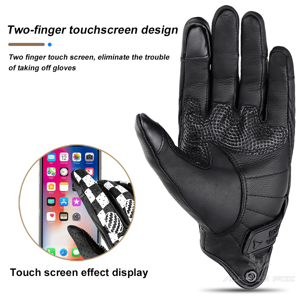 Vintage Motorcycle Gloves Genu - Men'S Fashion Gloves ulasan dan harga