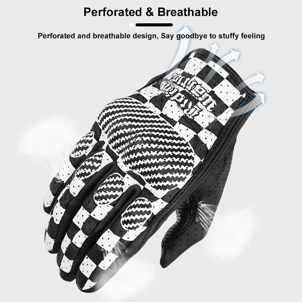 Vintage Motorcycle Gloves Genu - Men'S Fashion Gloves ulasan dan harga