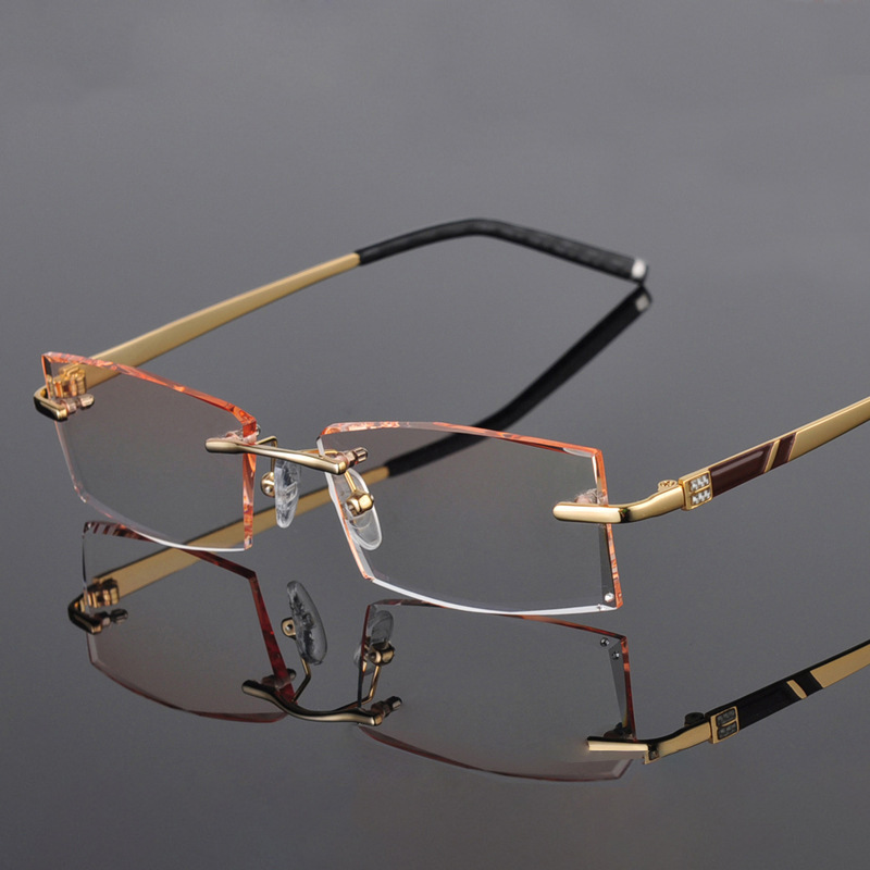 Reven Jate 58030 Alloy Rimless - Men'S Fashion Rimless Glasses ulasan dan harga