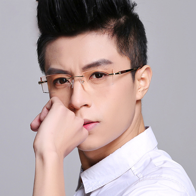 Reven Jate 58030 Alloy Rimless - Men'S Fashion Rimless Glasses ulasan dan harga