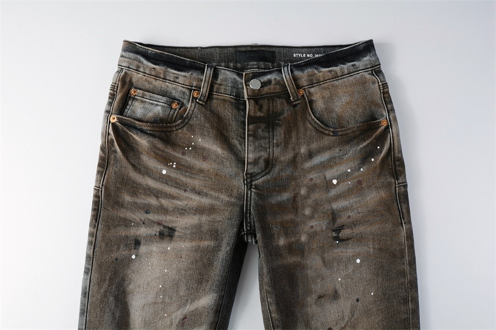 Men Fashion American Jeans Hig - Skinny Jeans Ripped ulasan dan harga