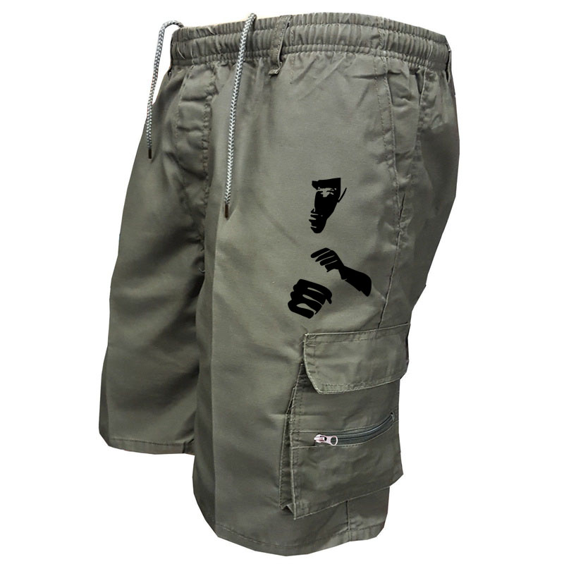 Fashion Print Workwear Shorts  - Mens Fashion Workwear ulasan dan harga