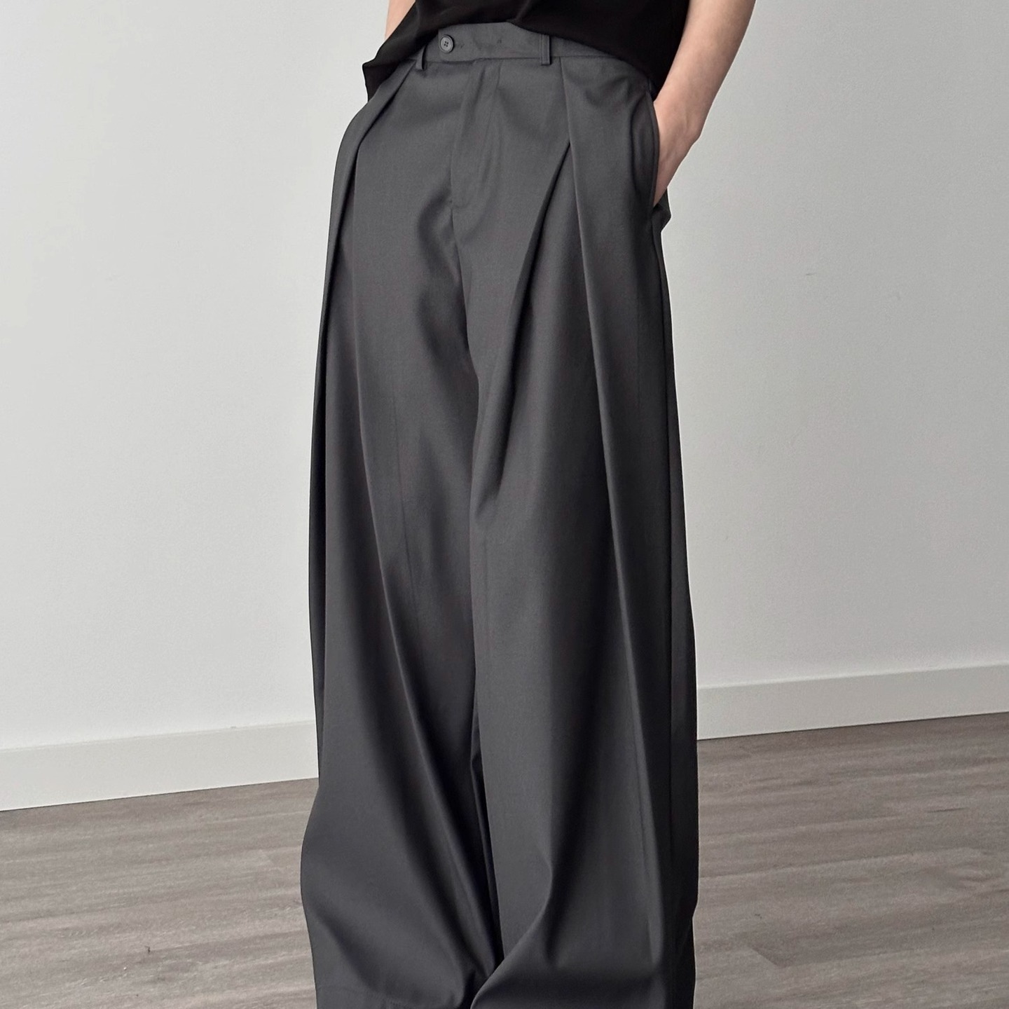 2025 New Black Suit Pants Men  - Men'S Dress Pants Fashion ulasan dan harga