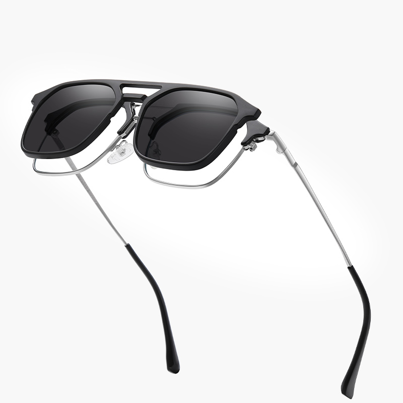 Clip On Polarized Sun Glasses  - Men'S Fashion Old Money ulasan dan harga