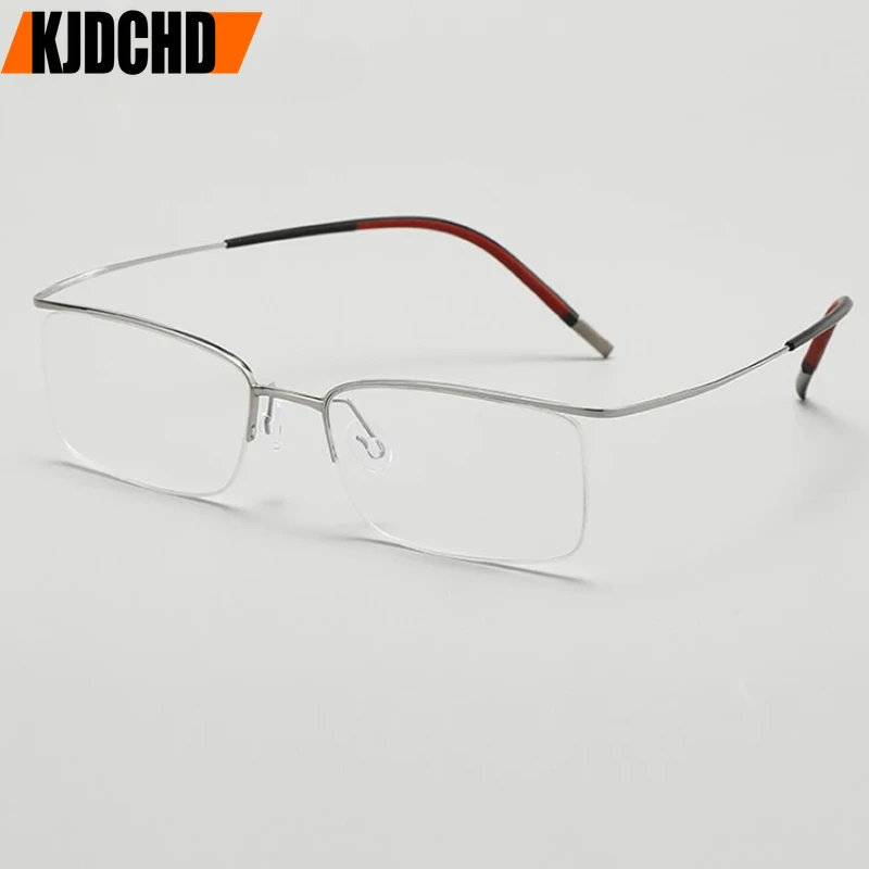 KJDCHD Eyebrow Prue Titanium O - Men'S Fashion Rimless Glasses ulasan dan harga