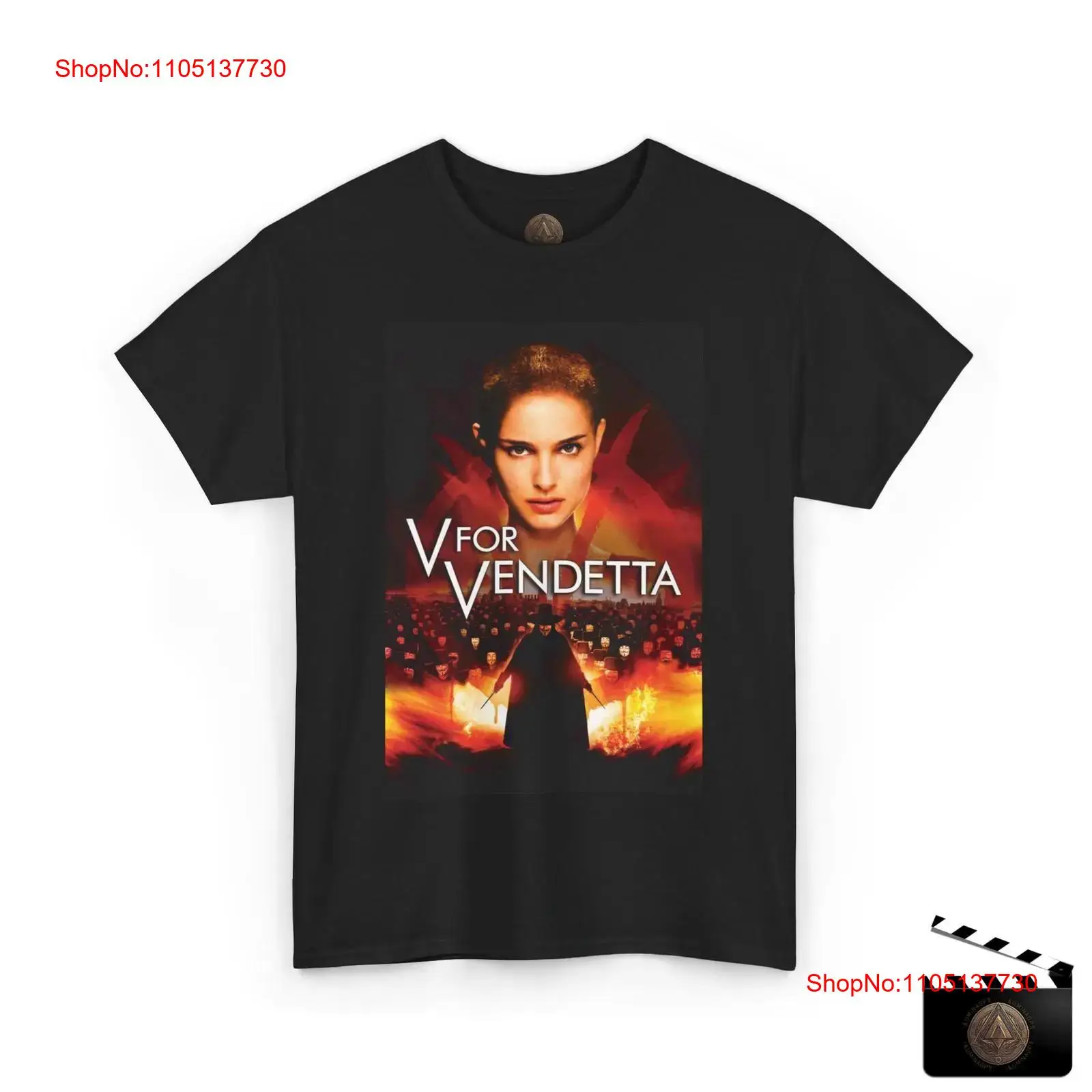 V For Vendetta Movie Poster T  - Men'S Fashion V Neck T Shirts ulasan dan harga