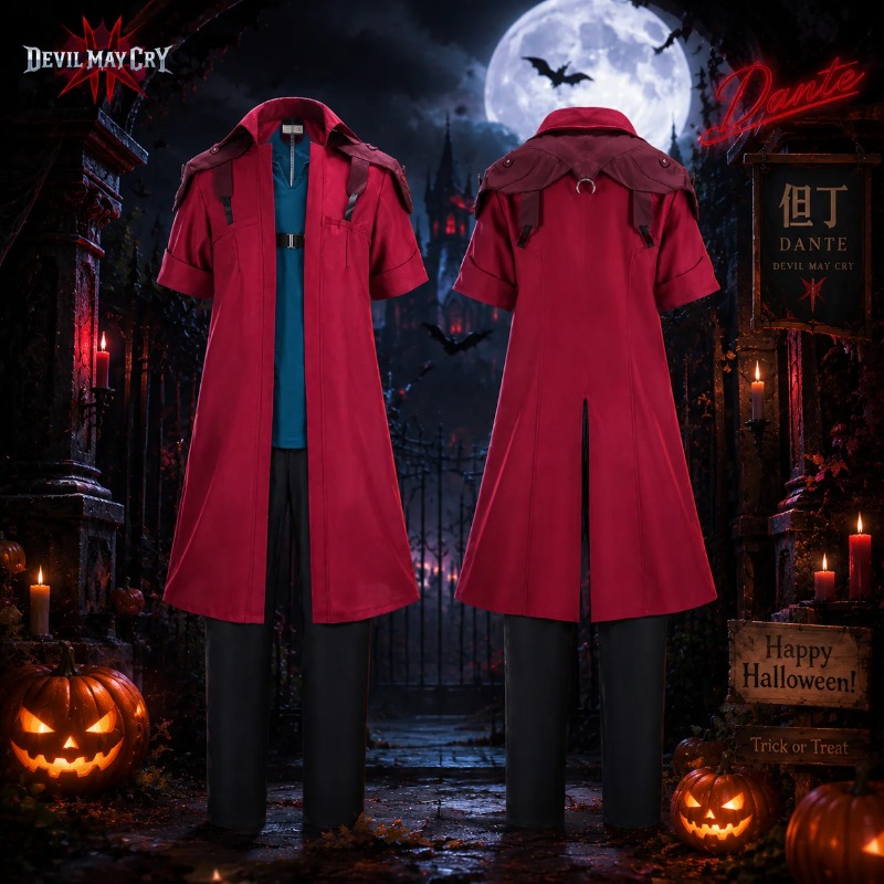 Devil May Cry DMC5 Dante Cospl - Trench Coat Men ulasan dan harga