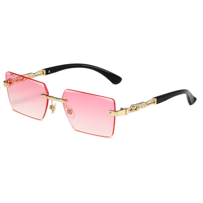 Fashion Rimless Sunglasses UV4 - Men'S Fashion Rimless Glasses ulasan dan harga