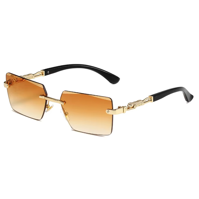 Fashion Rimless Sunglasses UV4 - Men'S Fashion Rimless Glasses ulasan dan harga