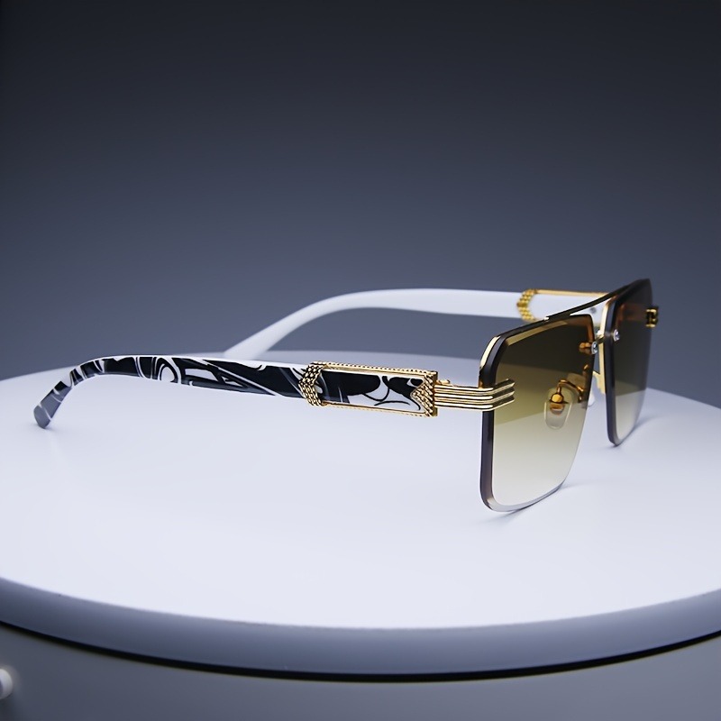 Fashion Rimless Sunglasses Men - Men'S Fashion Rimless Glasses ulasan dan harga