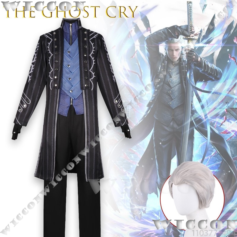 ‌‌‌‌‌‌‌‌‌The ghost cry Vergil  - Trench Coat Men ulasan dan harga