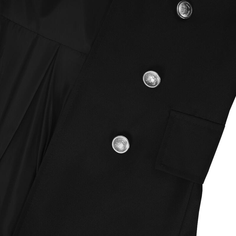 Plus Size Men Gothic Trench Me - Trench Coat Men ulasan dan harga