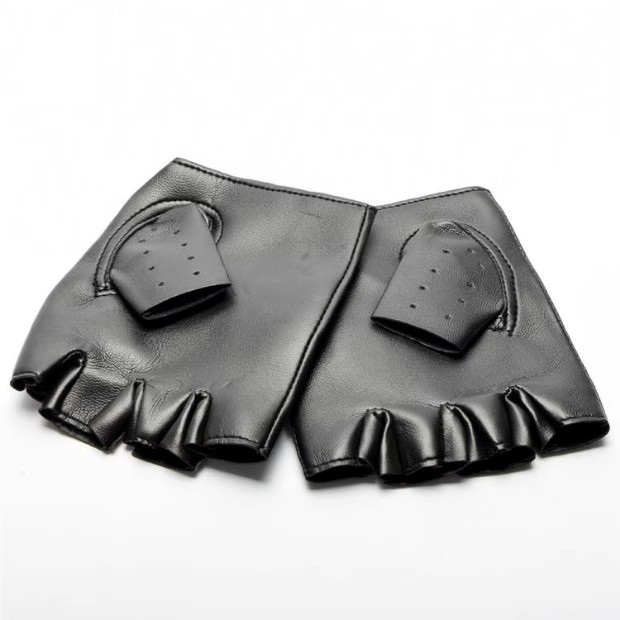 Steampunk PU Leather Fingerles - Men'S Fashion Gloves ulasan dan harga