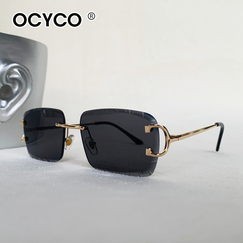 Square Rimless Sunglasses Men  - Men'S Fashion Rimless Glasses ulasan dan harga