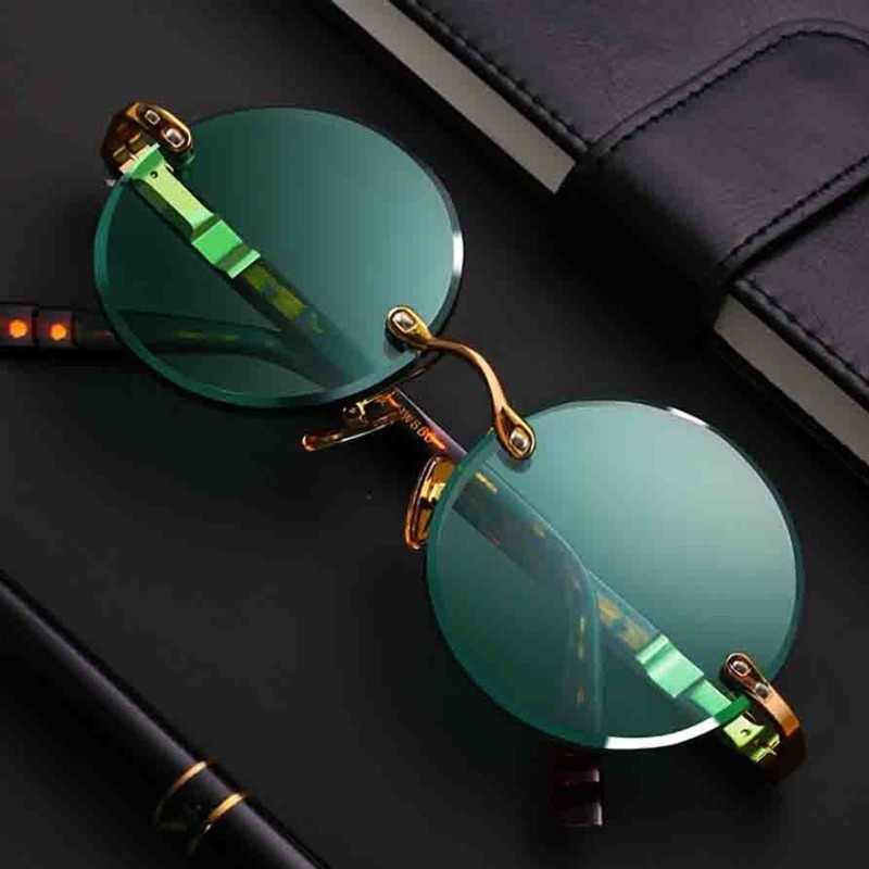 Fashion Classic Rimless Sungla - Men'S Fashion Rimless Glasses ulasan dan harga