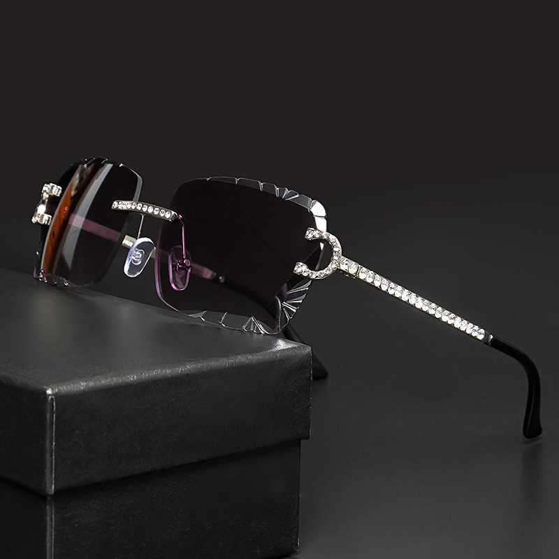 Fashion Rimless Square Sunglas - Men'S Fashion Rimless Glasses ulasan dan harga
