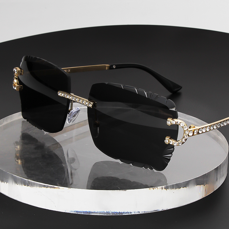 Fashion Rimless Square Sunglas - Men'S Fashion Rimless Glasses ulasan dan harga