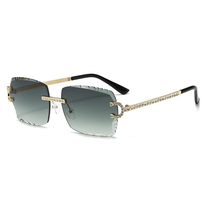 Fashion Rimless Square Sunglas - Men'S Fashion Rimless Glasses ulasan dan harga
