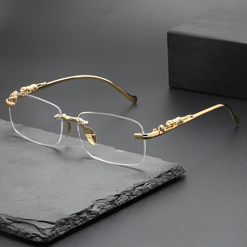 Fashion Rimless Metal Sunglass - Men'S Fashion Rimless Glasses ulasan dan harga