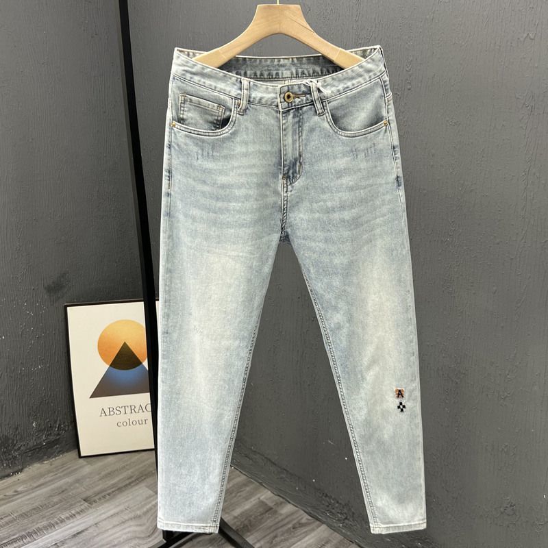 New Stylish Men's Denim Jeans  - Skinny Jeans Ripped ulasan dan harga