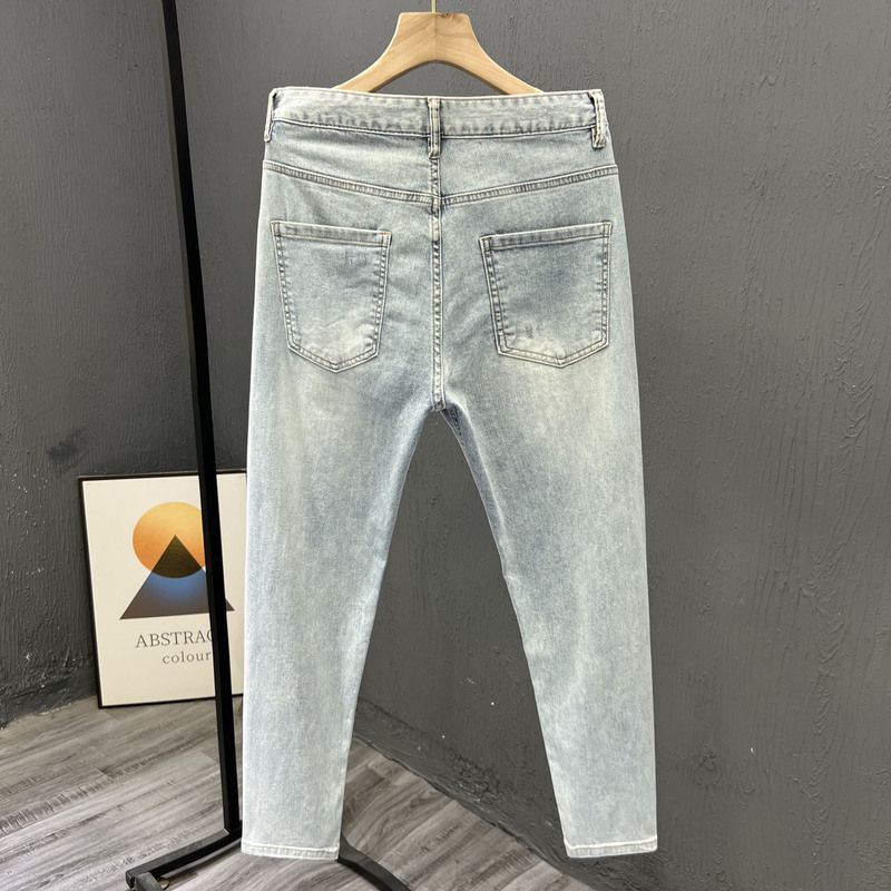 New Stylish Men's Denim Jeans  - Skinny Jeans Ripped ulasan dan harga