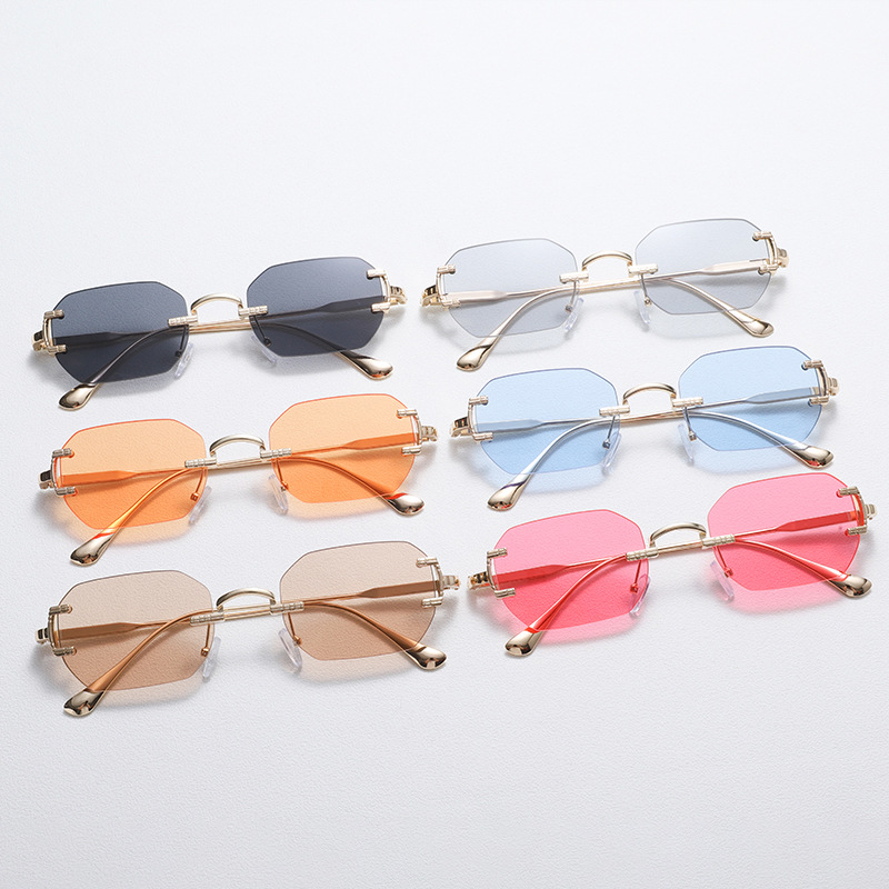 Rimless Sunglasses Rectangle F - Men'S Fashion Rimless Glasses ulasan dan harga