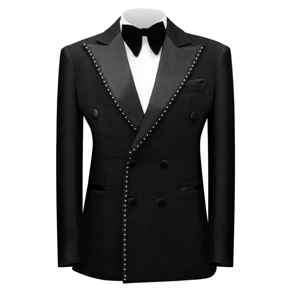 Double Breasted Beaded Formal  - Men'S Dress Pants Fashion ulasan dan harga