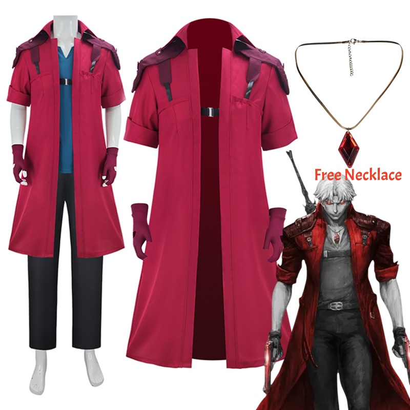 DMC5 Devil May Cry Dante Cospl - Trench Coat Men ulasan dan harga