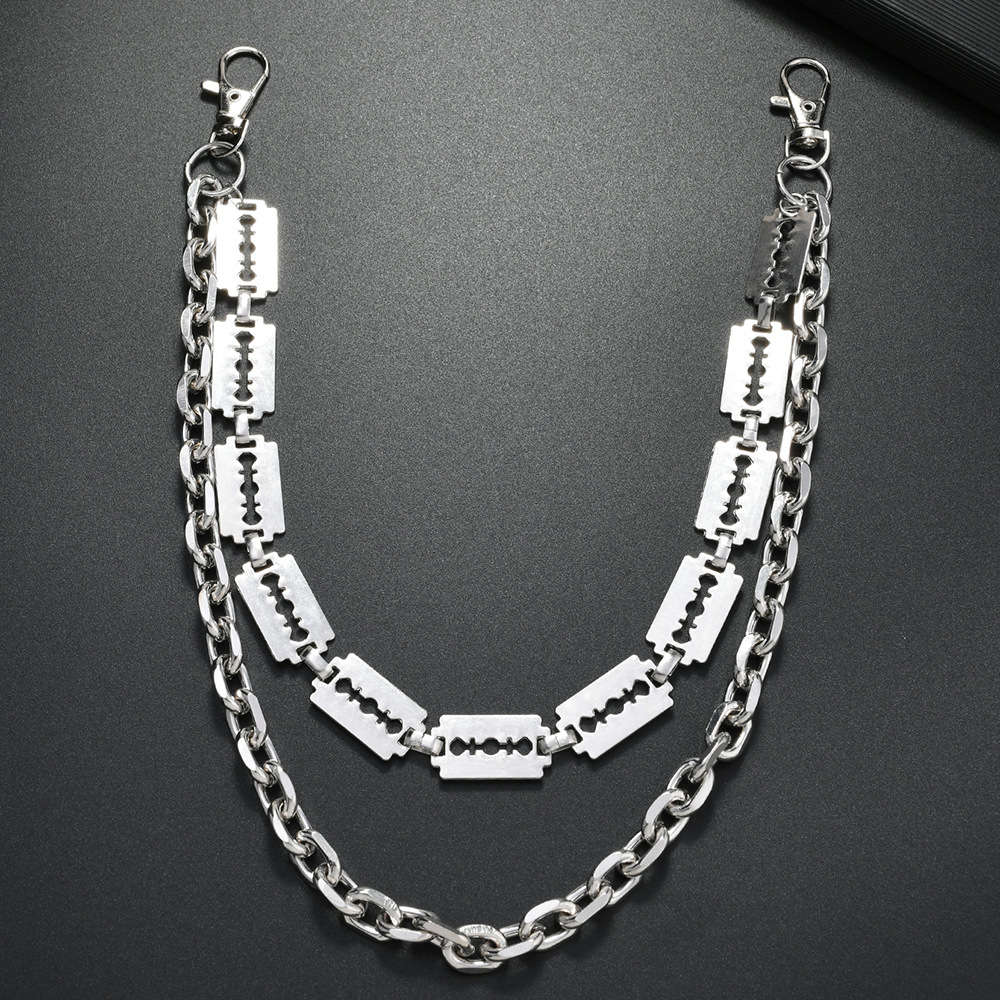 Punk Metal Chain Keychains for - Men Fashion Key ulasan dan harga