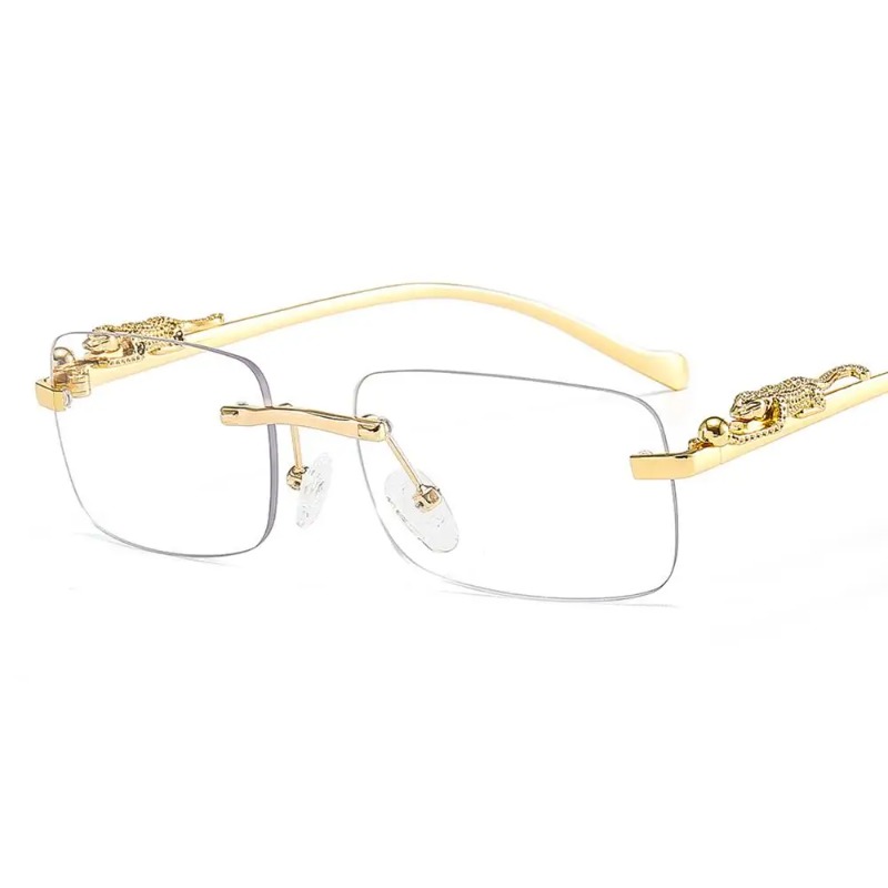 Rimless Square Sunglasses Wome - Men'S Fashion Rimless Glasses ulasan dan harga
