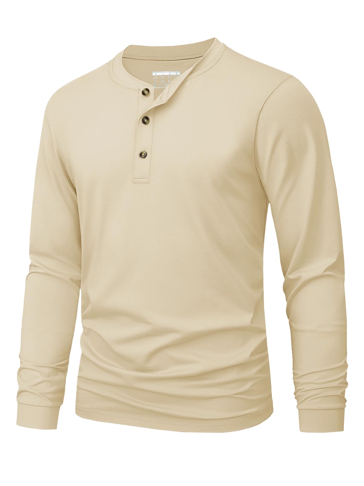 Men's Henley T-Shirt Simple So - Men'S Fashion ulasan dan harga