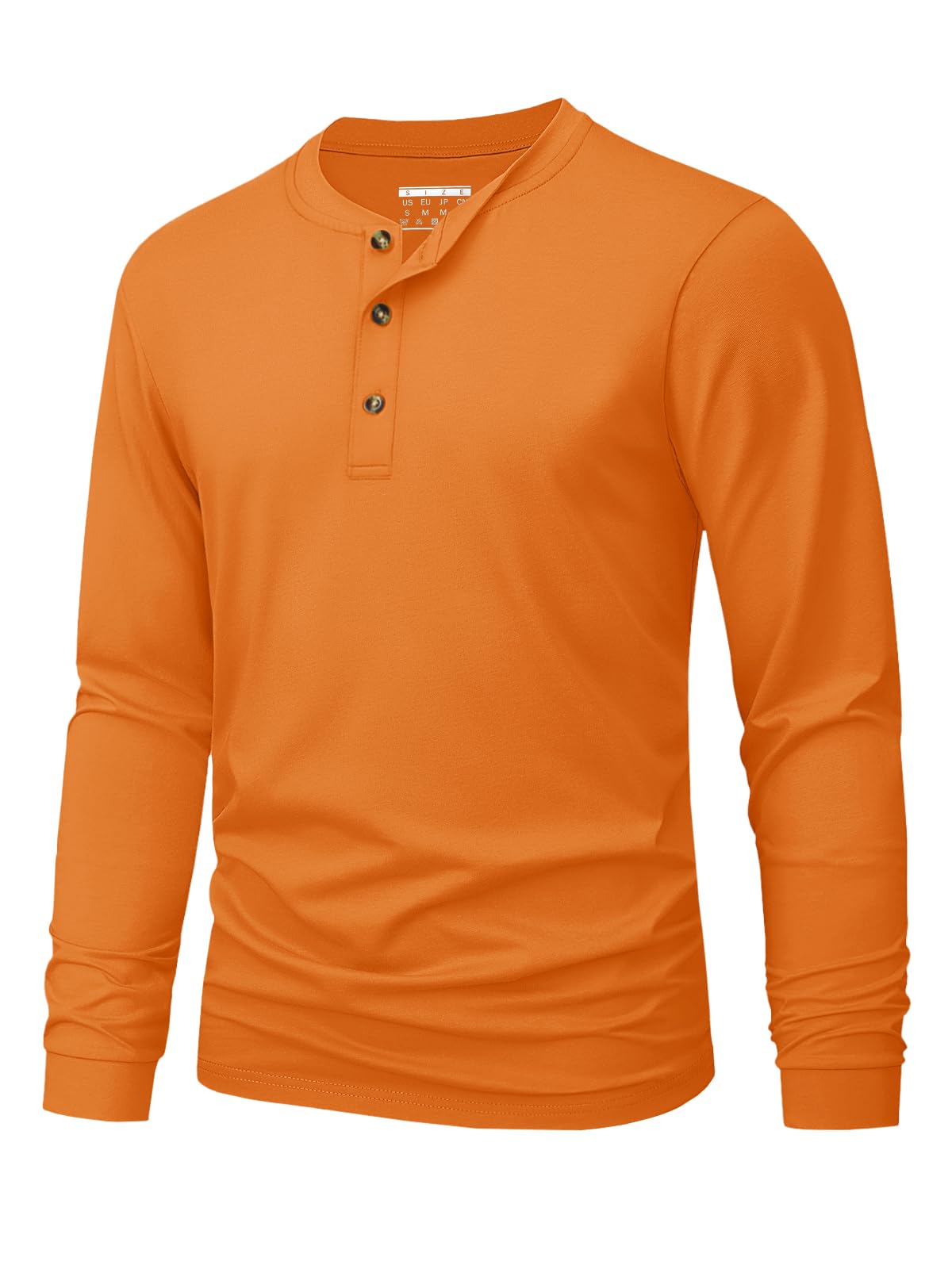 Men's Henley T-Shirt Simple So - Men'S Fashion ulasan dan harga