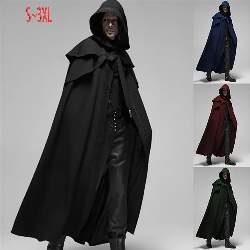 Men Monk Cosplay Outfit Mediev - Trench Coat Men ulasan dan harga