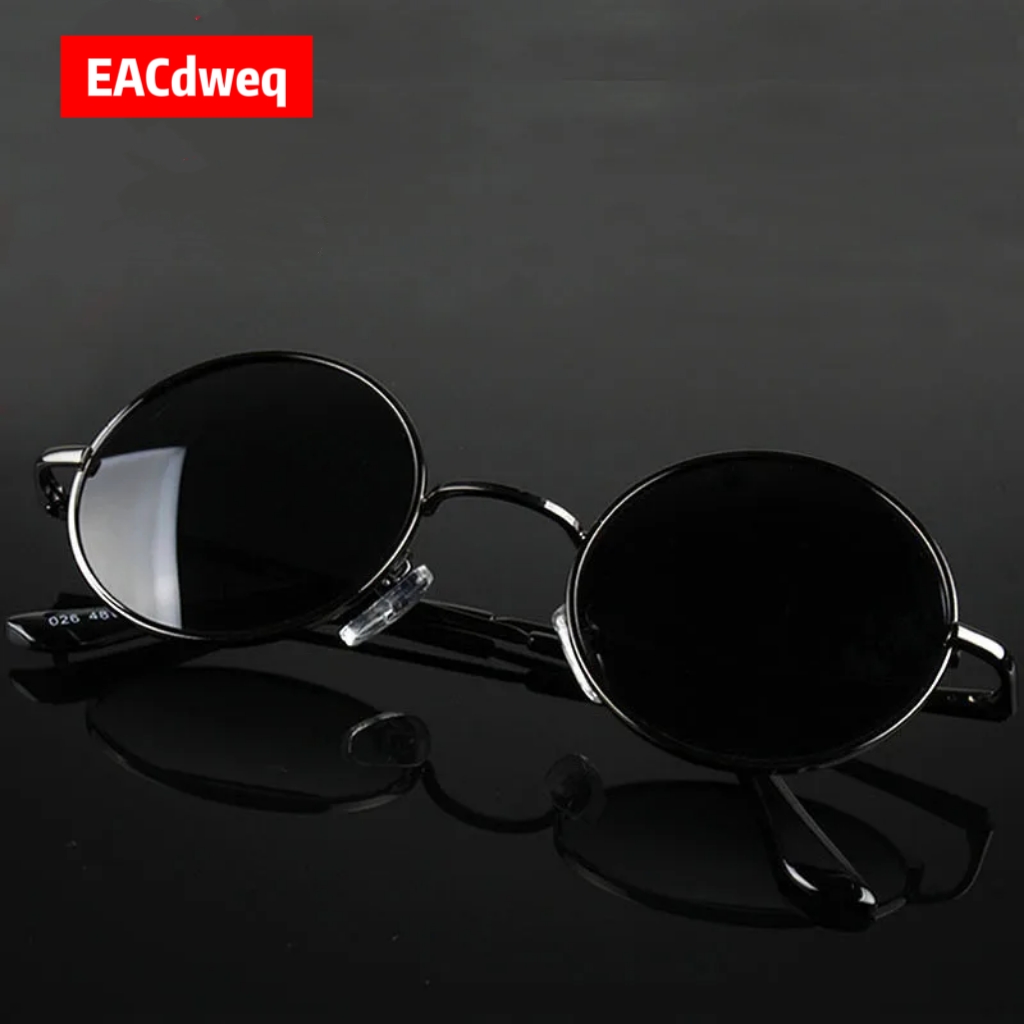 Retro Vintage Round Sunglasses - Men'S Fashion Old Money ulasan dan harga